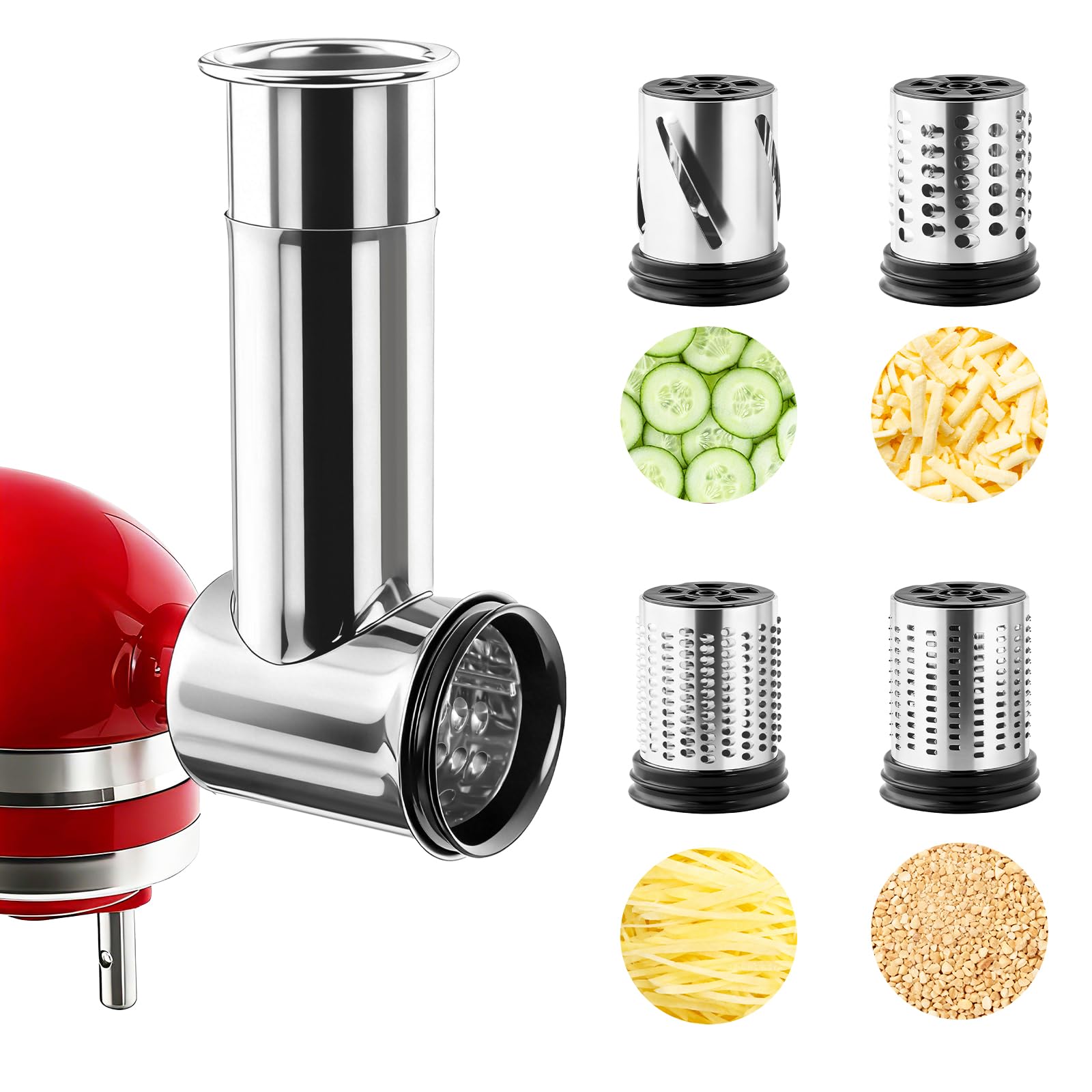 Commercial Kitchen Aid Mixer - Насадка-измельчитель из нержавеющей стали для нарезки